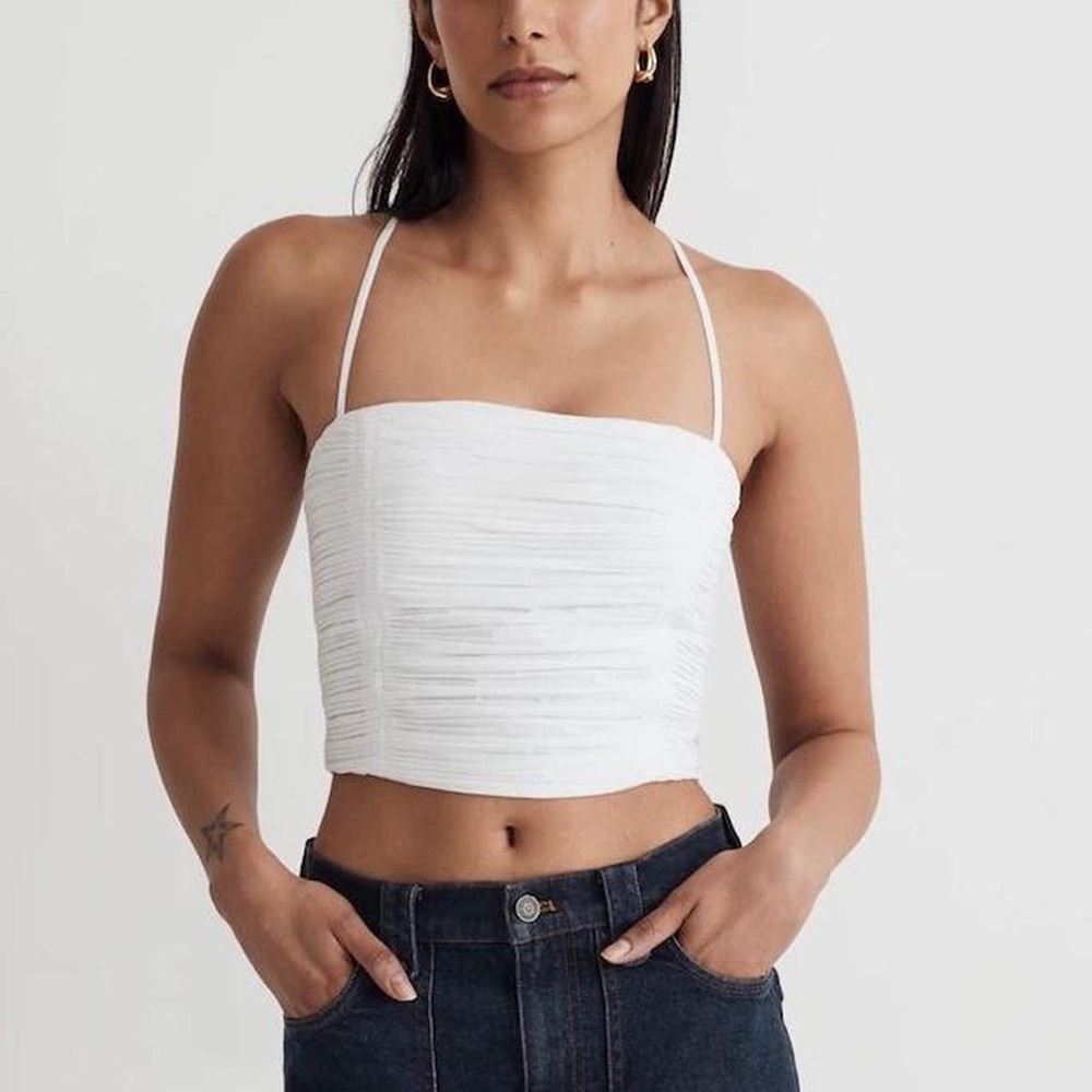 Madewell cropped tube top
